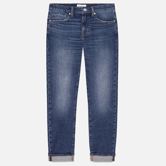 Frame Le Garcon in Othello Mid Rise Ankle Stretch Denim / Size 29 / LGJ151